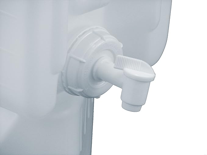 5 Gallon Samson Stackers, Natural, 6-Pack (30 Gallons), Emergency Water Storage Kit with one Bonus Spigot