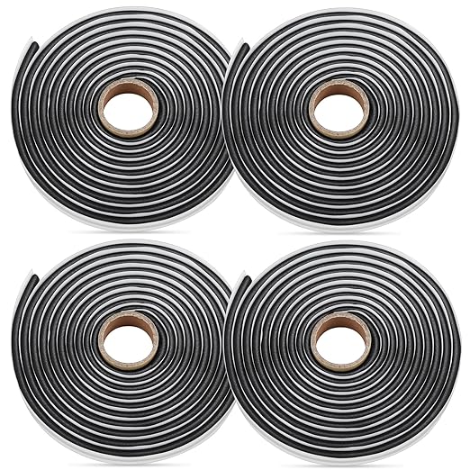 Butyl Sealant Tape, 13Ft Butyl Rubber Sealant Headlight Glue Sealant Rope for Automotive (Car, RV, Marine) for Installing Car Part, Windows, Doors and Windshield etc. 4 Pack