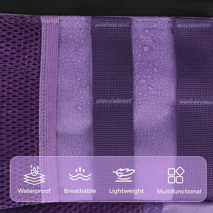 9L Mini Tactical Backpack for Men Women,Small Military Tactical Backpack for Sport,Gym,Hiking,Travel,Camping (Purple)