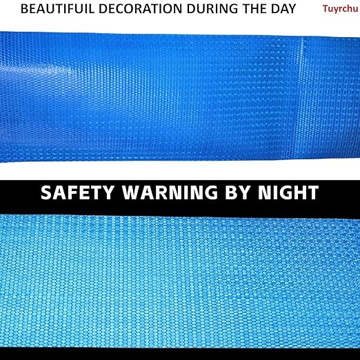 Industrial Reflective Tape Blue 8 inch Wide, Outdoor Waterproof High Visibility Safety Warning Reflector Sticker Strips (68 feet)