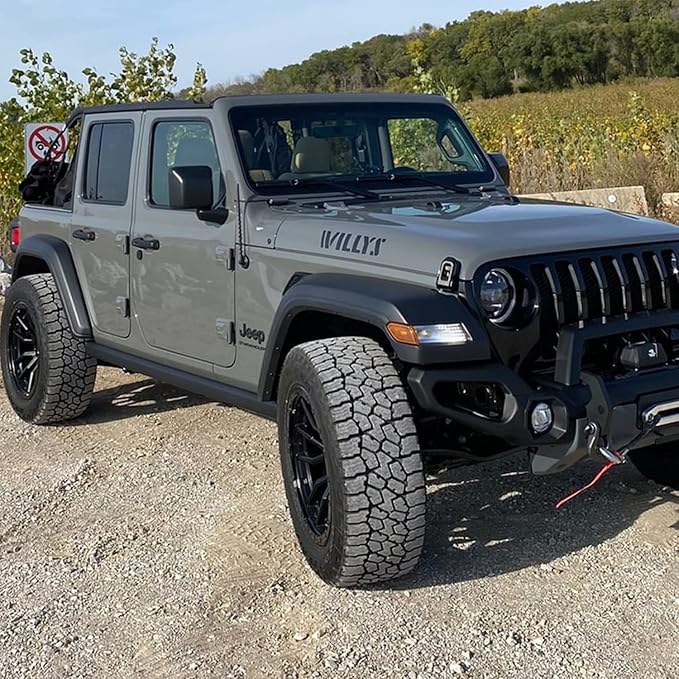 VOFONO 13 Inch Antenna for Jeep Wrangler Gladiator 2007-2026, Short Antenna for JL JK Rubicon Sahara Unlimited Sport Willys 4xe Mojave High Altitude Jeep Accessories