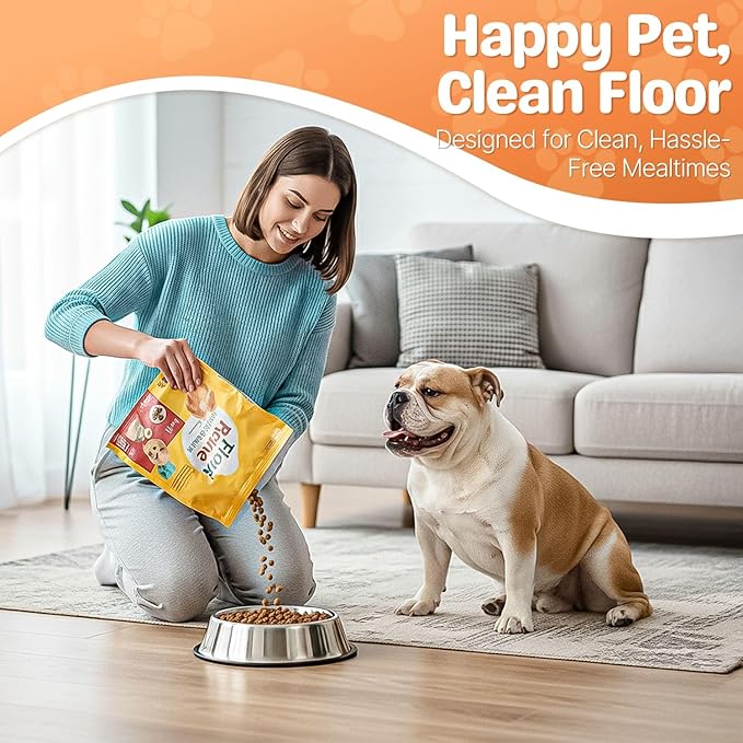 Flexzion Stainless Steel Dog Bowl (2.2 Cup/18oz) - Non Spill Water and Food Stainless Steel Pet Bowls Dish Feeder with Anti-Slip Rubber Base for Medium Sized Dog, Cat, Rabbit, and More