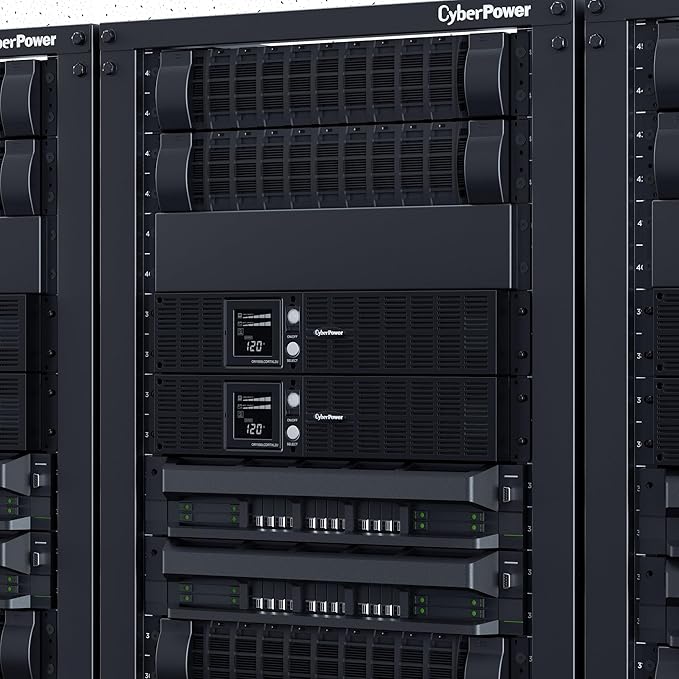CyberPower OR1000PFCRT2U PFC Sinewave UPS System, 1000VA/700W, 8 Outlets, AVR, 2U Rack/Tower