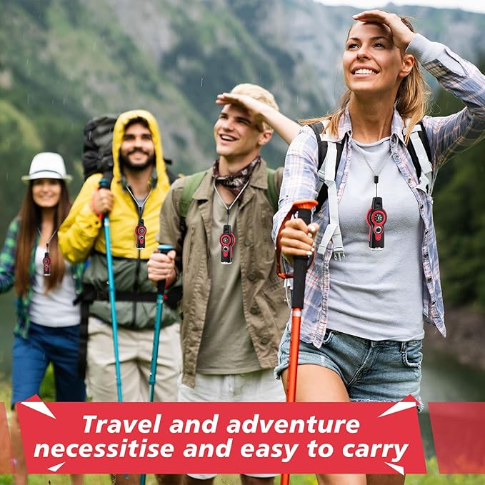 12 Pack Emergency Survival Whistle 7-in-1 Compass Hiking Survival Safety Whistle with Lanyard Outdoor Multifunctional Tool Ideal for Hiking Camping Rescue Signaling
