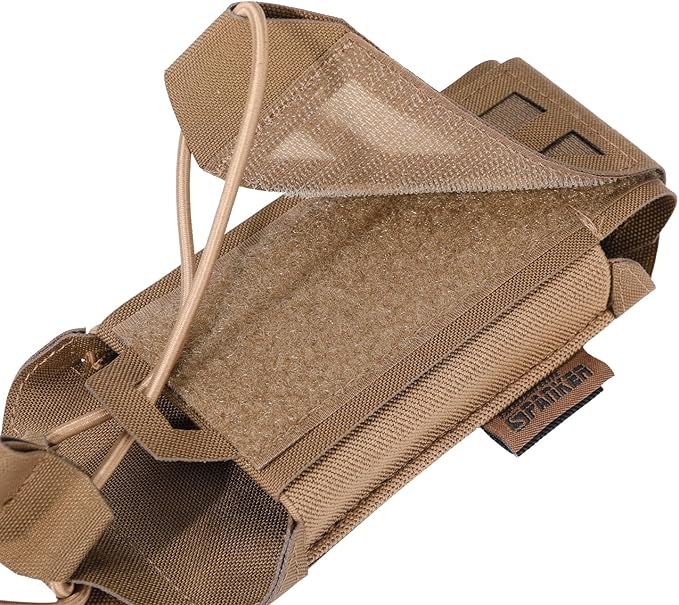 EXCELLENT ELITE SPANKER Tactical Universal Radio Holster Holder Molle Radio Pouch Adjustable for Duty Belt,Vest for Two Ways Walkie Talkie
