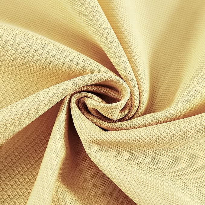 Macochico Nickel Grommet Medical Curtains Privacy Hospital Cubicle Flexible Curtains for Spa Lab Beige Orange Cubicle Curtain Divider Privacy Screen, 8ft Wide x 8ft Tall(1 Panel)