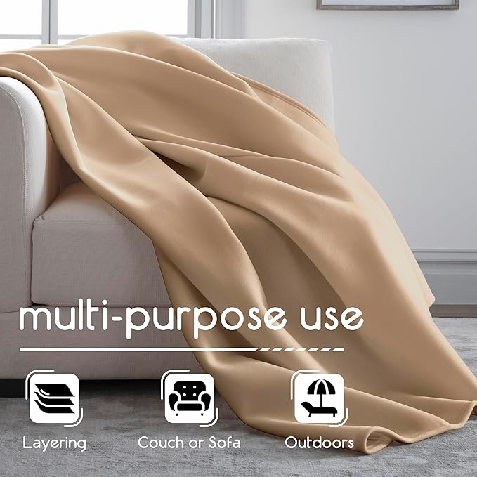 Vellux 1B05555 Orignal Full/Queen Tan Blanket
