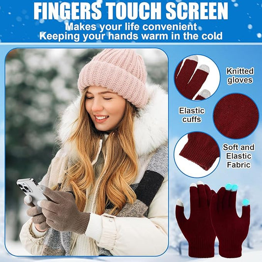 180 Pcs Homeless Care Package Supplies Bulk Winter Emergency Thermal Blankets Warm Socks Touchscreen Gloves Space Blanket Survival for Cold Weather Outdoor for Men Women(Multi-Color)
