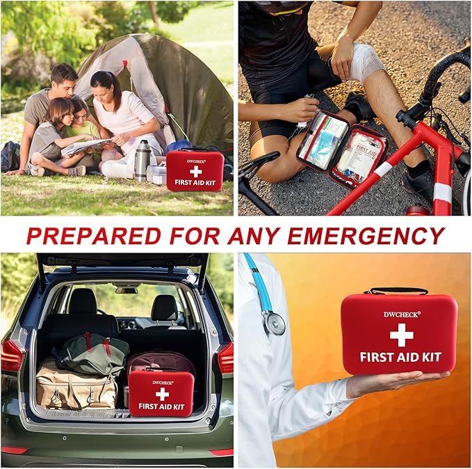426 Piece First Aid Kit, Waterproof Compact Portable Hard Case Emergency Medical Kit for Home, Car, Travel, Businesses, Office, Hiking, Vehicle, Boat - Outdoor Survival Kit