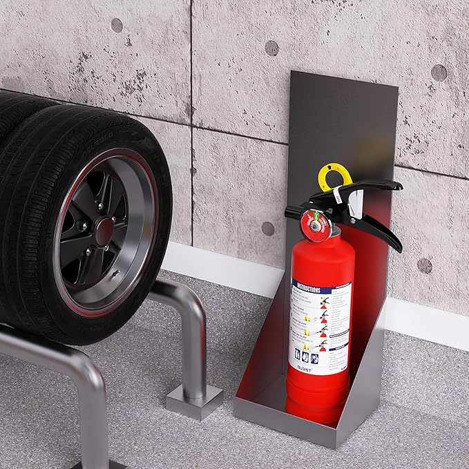Ougist ABC Fire Extinguisher for Home & Vehicle - 2.5 lb 1-A:10-B:C Rated, Dry Chemical Fire Safety with Quick-Release Handle, Certified for Kitchen/Car/Boat Use-Model FF1KG