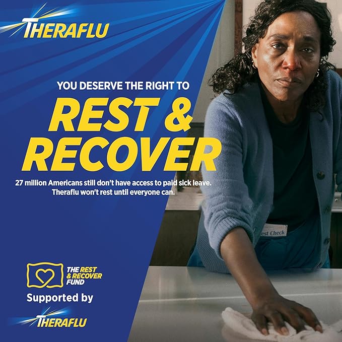 Theraflu Combo Daytime and Nighttime Severe Cold Relief Honey Lemon Flavor Powder and Daytime Severe Cold Relief Berry Burst Flavor Powder, 6 Day + 6 Nighttime, and 6 Berry Burst Packets