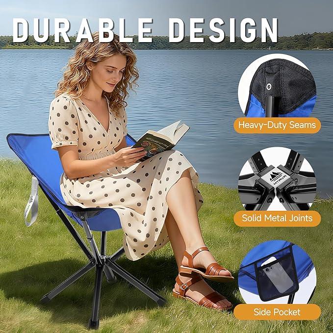 Ultra-Lightweight Backpacking Chair — Compact Folding Design, Quick-Deploy Telescopic Frame, Stable Aluminum Construction, Portable Camp Chair for Hiking, Travel & Backpacking
