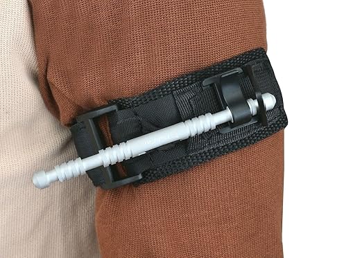 Military-Grade Tactical Combat Tourniquet Gen 8 - Severe Bleeding Control (Black) | Rapid One-Hand Application, Time-Stamped – First Aid, EMS, Law Enforcement, Civilian, Outdoor Survival