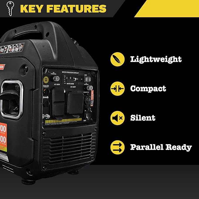 Flex Power® 3300i Silent Inverter Generator. 3300 watt | RVMP Flex Power 3300i | Hand Recoil | Silent Inverter | Portable Generator for RVs | Reliable and Clean Power