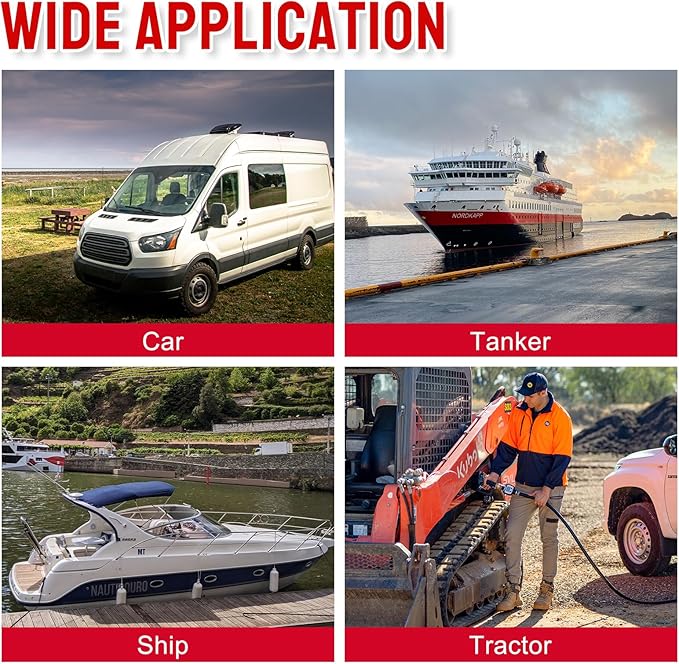 Portable Diesel Tank,40Gallon Portable Fuel Tank with 12V Electric Transfer Pump & 10GPM Flow Rate,Auto Fueling Nozzle,PE Diesel Transfer Tank with Filter for Easy Gasoline Diesel Transportation