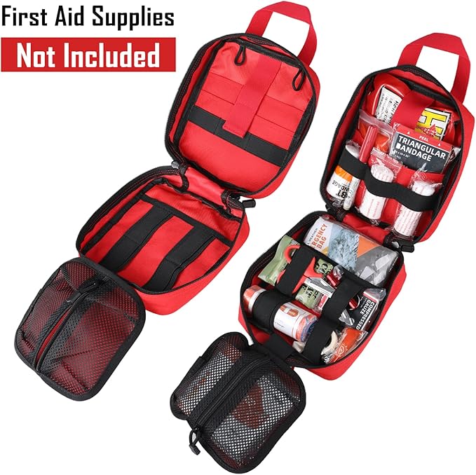 LIVANS 1000D First Aid Bag Empty Medical Ifak Pouch Molle EMT Pouches Rip-Away Tactical Military Trauma Emergency Medic Bag