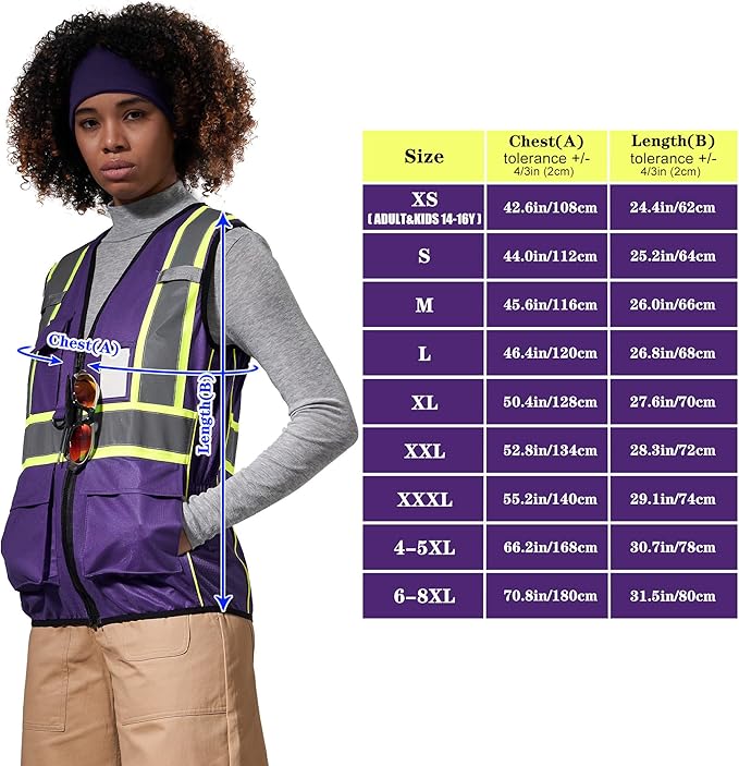 AYKRM Custom Logo Personalised Printed High Visibility Reflective 2 two tone work construction Safety Vest