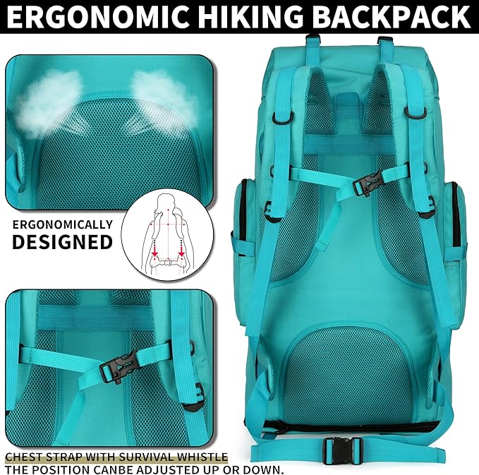 Hiking Backpack for Men 70L/100L Camping Backpack Military Rucksack Molle 3 Days Assault Pack for Climbing
