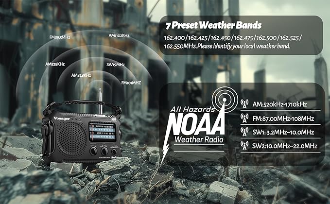 Kaito KA500 5-way Powered Emergency AM/FM/SW NOAA Weather Alert Radio with Solar,Dynamo Crank,Flashlight and Reading Lamp, Color Black