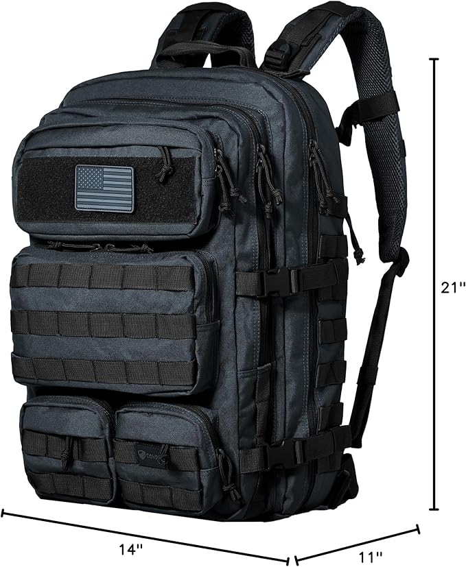 Falko Tactical Backpack for Men and Women 50L Backpack 2.4x Stronger Large Military Molle Rucksack, Bugout Backpack Outdoors