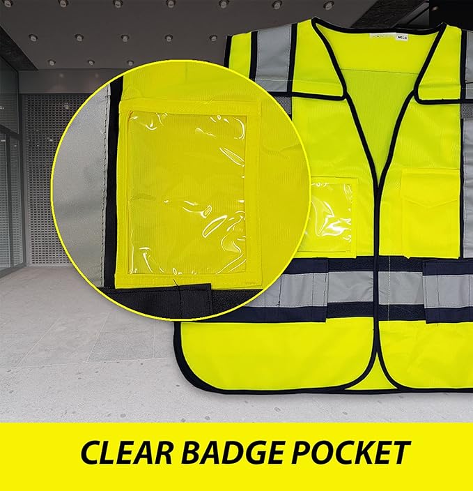 VIEWBRITE Reflective Class 2 EMS Vest Lime Green - 5 Point Breakaway High Visibility Yellow EMS Safety Vest