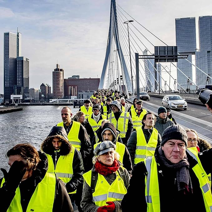 Black Safety Vests 20 Pack - Reflective High Visibility Construction ANSI Class 2 Work Vests for Men,Woman,Hi Vis Mesh and Neon Silver Strip