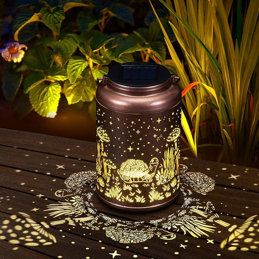 Christmas Gifts for Women Mom - Turtle Solar Lanterns Outdoor Waterproof - Mothers Day Gifts, Tortoise Solar Lights Outdoor Hanging Garden Decor for Outside, Patio, Outdoor, Yard, Lawn, Balcony