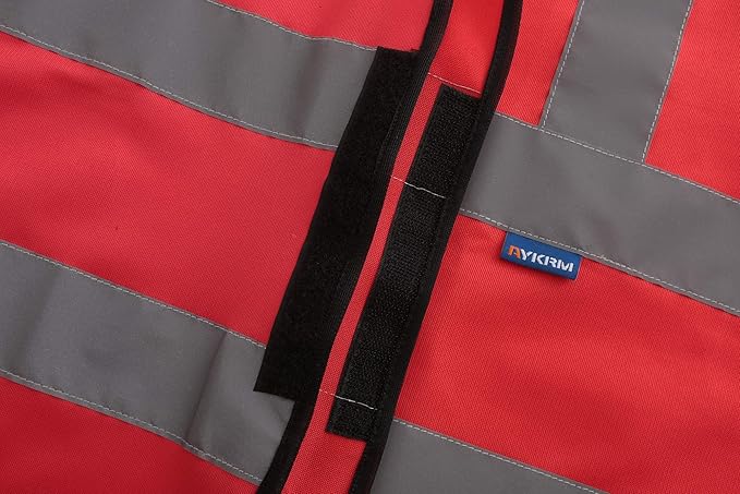 AYKRM 12 colour High visibility viz vest hi vis viz reflective work construction safety vest (XS-8XL)
