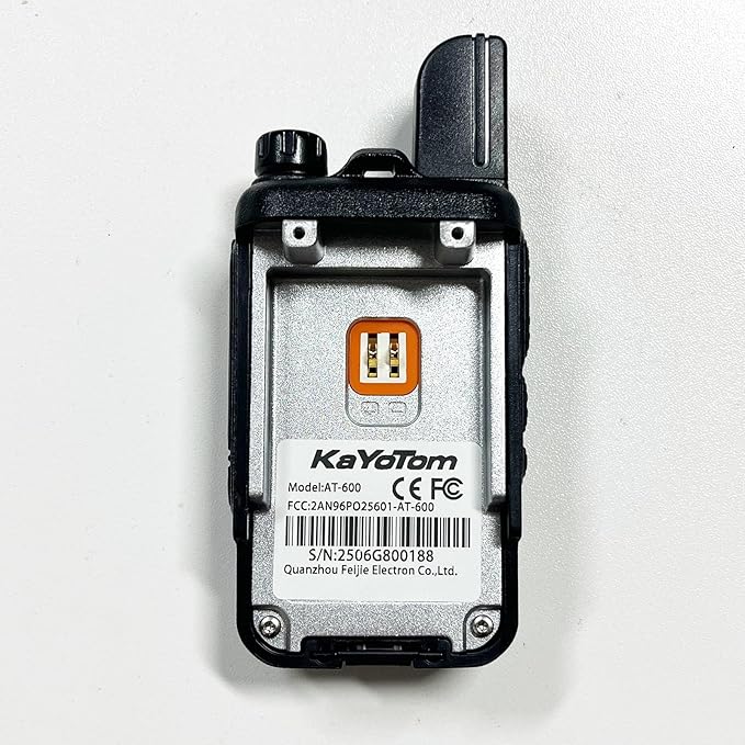 KAYOTOM Lifetime Free Global Walkie Talkies Unlimited Range PTT Push-to-Talk Over Cellular Nationwide 5000 Miles POC 4G Handheld Long Range Two Way Radio for Team (with Charge Dock, 5-Packs)