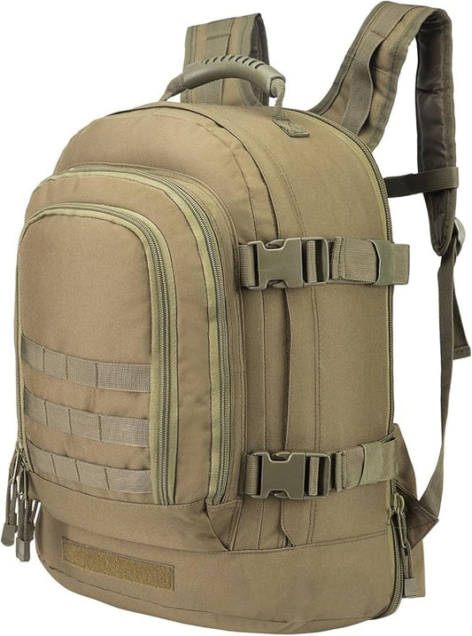 HYKING Large Tactical Expandable Backpack 39L-64L Military Bug Out Bag With Waist Strap