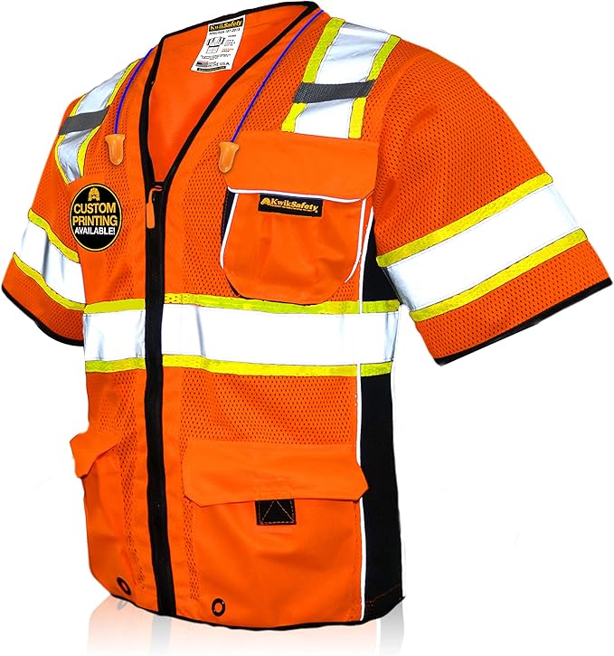 KwikSafety - Charlotte, NC - Men's & Women's Class 3 Safety Vest PPE Hi Vis Reflective ANSI OSHA