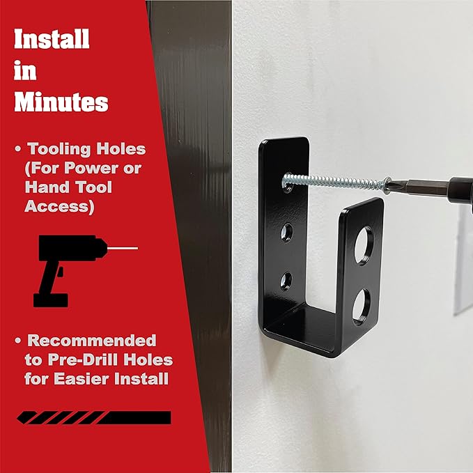 SecurityMan Door Barricade Brackets (Black) & Personal Alarm Keychain (Teal) – Heavy Duty 2x4 Door Security Brackets + 130dB Self-Defense Siren with SOS Light – Home & Personal Safety Kit