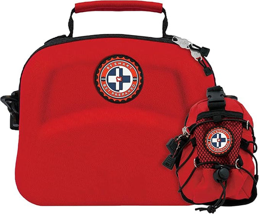 Be Smart Get Prepared 398pc Emergency First Aid Kit + BONUS Mini Kit included - Ideal for Office, Home, Car, School, Emergency, Survival, Camping, Hunting, Boating and Sports, FSA HSA eligible.