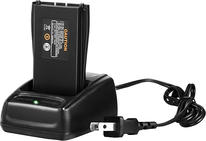 Rechargeable Long Range Two-Way Radios with Earpiece 4 Pack Arcshell AR-5 Walkie Talkies Li-ion Battery and Charger Included