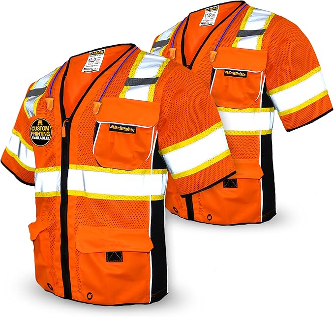 KwikSafety - Charlotte, NC - Men's & Women's Class 3 Safety Vest PPE Hi Vis Reflective ANSI OSHA