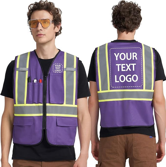 A-KSAFETY Custom High Visibility Reflective Safety Vest with logo