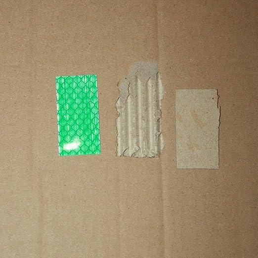 Green Reflective Stickers 1 inch X 2 inch, Outdoor Waterproof High Visibility Warning Safety Adhesive Reflector Tape (60 Pcs)