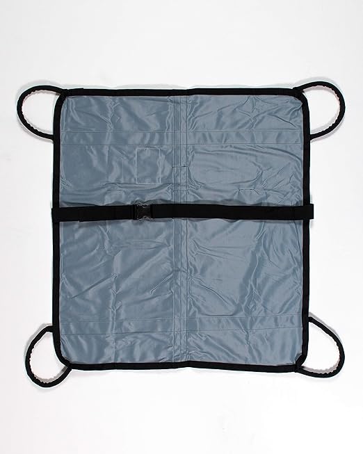 Patient Aid Portable Stretcher and Gurney with 4 Padded Lifting Straps, 35" x 39" Emergency Lift Transfer Sheet with 600 lbs Weight Capacity, Gurney Stretcher for Lifting Persons, Pets, and More