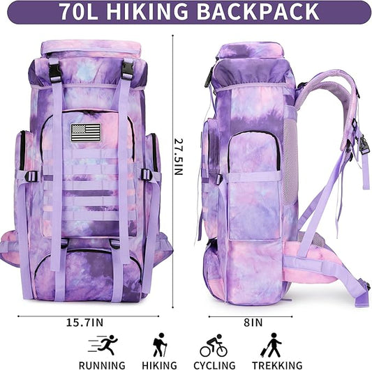 Hiking Backpack for Men 70L/100L Camping Backpack Military Rucksack Molle 3 Days Assault Pack for Climbing