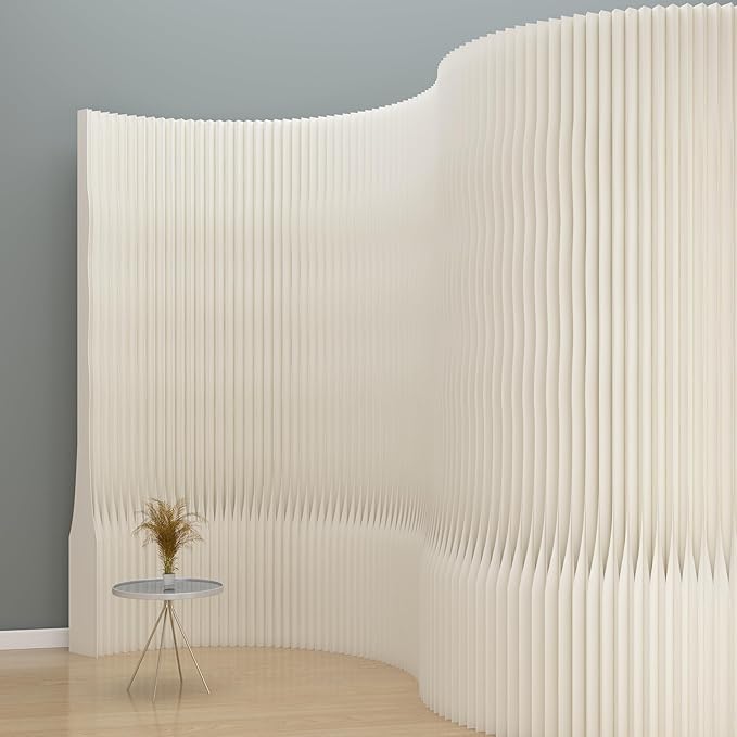 FoldableRoom Divider Privacy Screens Movable Temporary Wall Space Partition, 5.25~9.19 FT Tall, 6.56~16.4 FT Width, Choice of Various Sizes and Styles