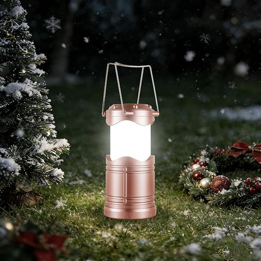 Lichamp LED Camping Lantern, 4 Pack Battery Powered Flashlight for Power Outages, Portable Collapsible Hanging Light Essential for Home, Outdoor, Emergency Lamp Survival Kit Gear for Hurricane, C3