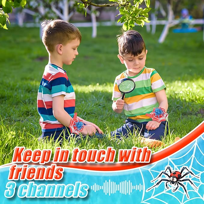 Walkie Talkies for Kids Boys Toys for Ages 3-12 5-7 Girls Toy 3 4 5 6 7 Year Old Boy Birthday Gift Long Range 2 Way Radio Hiking Camping Games Halloween Christmas Stocking Stuffers 2 Pack