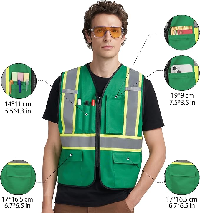 A-KSAFETY Custom High Visibility Reflective Safety Vest with logo