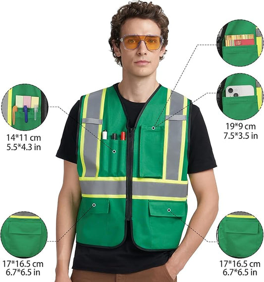 A-KSAFETY Custom High Visibility Reflective Safety Vest with logo