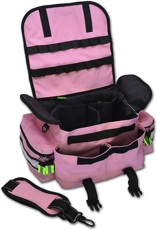 Lightning X Products Small EMT Medic First Responder Trauma EMS Jump Bag With Dividers - Ladies Pink