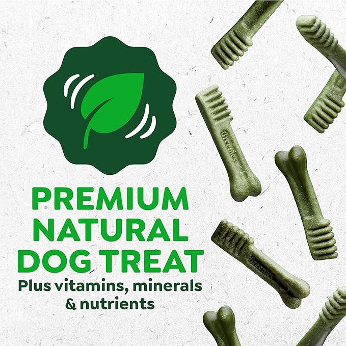 Greenies Veterinarian-Recommended Adult Natural Dental Dog Treats Regular Size, Original Flavor, 6 oz. Pack, 6 Count