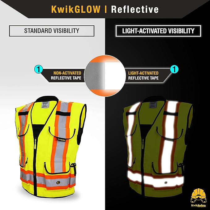 KwikSafety - Charlotte, NC - GODFATHER Safety Vest [CUSHIONED COLLAR + TABLET POCKET] ANSI OSHA