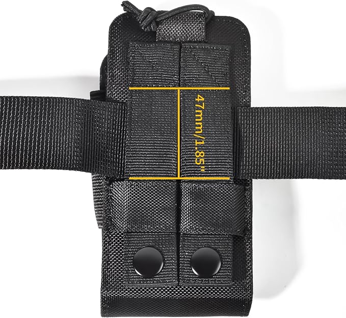 TWAYRDIO Molle Radio Holster Holder Pouch for Tactical Vest Duty Belt, Universal Two Way Radio Case for Baofeng Yaesu Icom Motorola Kenwood Quansheng Handhelds Walkie Talkies
