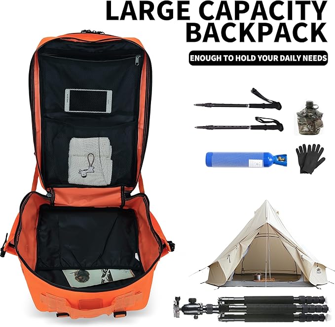 Military Tactical Backpack 45L/25L 3 Day Assault Pack Molle Daypack Hiking Backpack for Men and Women