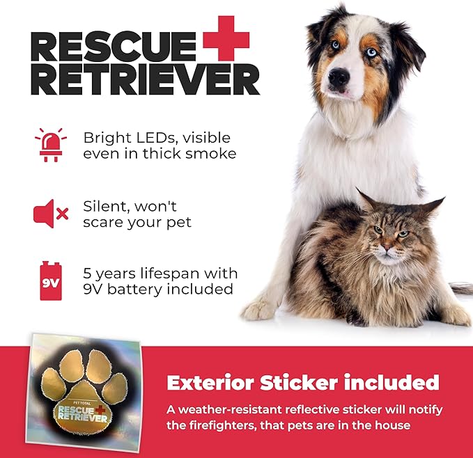 Rescue Retriever Triple-Pack pet Smoke Detector